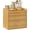 Natural Bamboo, variant on Rustic Bread Box for Kitchen Countertop Bamboo Bread Storage Container Bin Double Layer BreadBox Farmhouse Large Capacity Food Organizer