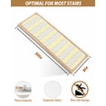 thumbnail image 4 of Stair Treads for Wooden Steps,Yellow Grey Botanical Peel Stick Stair Treads with Adhesive,Pastoral Spring Summer Leaf Aesthetics Non Slip Indoor Stairs Runner Rugs Mats for Elders Dogs 8"x30" 7PCS, 4 of 7