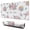 White Unicorn Floral, variant on Long Mouse Pads for Desk,Purple Cartoon Unicorn Rainbow Crown Desk Mats on Top Of Desks, Desk Mouse Pad Extra Large with 3mm Non-Slip Base and Stitched Edge for Gaming,Office,Work,Home 31.5"x11.8"