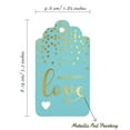 thumbnail image 5 of Inkdotpot 50 Pack Real Gold Foil Paper Tags Made With Love Text Favor Hang Tag, 5 of 6