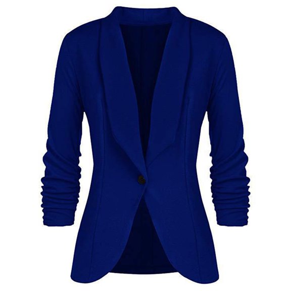 Women's Blazer Women's Suit Jacket Pleated Sleeve Work Office for Work Office Casual - Stylish Comfortable Women's Blazer