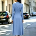 thumbnail image 5 of Gytharion Women's Double Breasted Blazer Dresses Lapel Collar A-Line Dresses Long Sleeve Classic Stylish Midi Dresses for Special Occasions, 5 of 6
