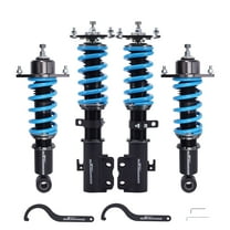maXpeedingrods Coilovers for Toyota Corolla 2003-2008. for Toyota Matrix 2003-2008, 24 Levels Damper Adjustable Coilover Suspension Kit, Height Adjustable Shock Absorber T6 Upgrade Lowering Kit, Blue