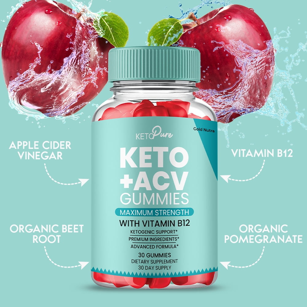 (5 Pack) Keto Pure ACV Gummies, Keto Pure Keto + ACV Gummies, Maximum Strength Official Supplement for Men and Women