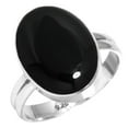 thumbnail image 1 of 925 Silver Ring For Women - Teens Natural Black Onyx Stone Silver Ring Size 13 July Birthstone Handmade Silver Ring Size 13 Gift For Wife On Halloween 925 Silver Jewelry With Gemstone, 1 of 5
