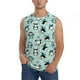 thumbnail image 1 of Balery Winter Skiing Penguin Camisetas sin mangas para hombre, absorbe la humedad y protege contra el mal olor.-Small, 1 of 7