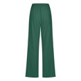 thumbnail image 5 of ZHUGeLI Womens Casual Cotton Linen Pants Lightweight Summer Relax Fit Elastic Waist Plus Size Solid Lounge Long Trousers, 5 of 6
