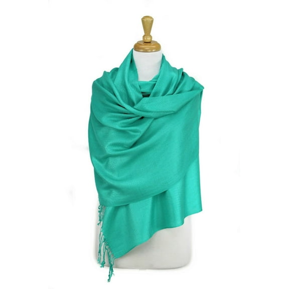 Large Solid Color Pashmina Shawl Wrap Scarf 78" X 28"
