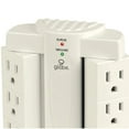 Globe Electric 6Outlet White Space Saver Swivel Surge Protector