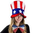 thumbnail image 3 of 2025 NEW 4th of July American Flag Hat - Patriotic Velour Plush Hat for Independence Day, Memorial Day, Accessories, and Party Supplies, 3 of 8