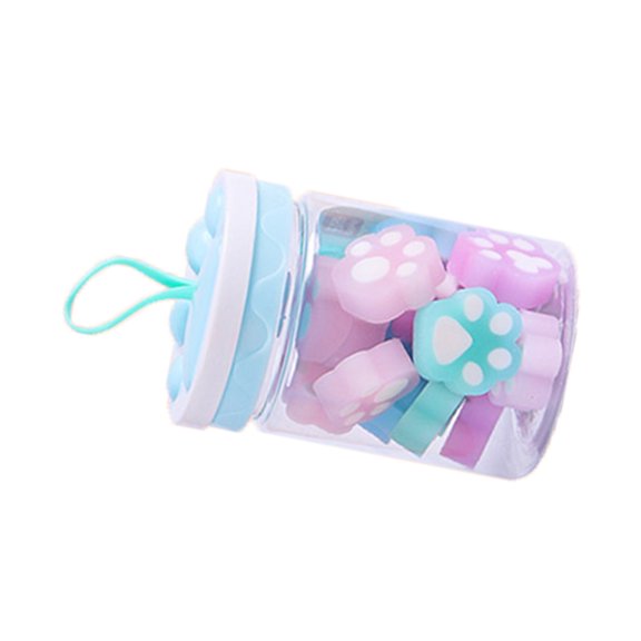 Cat's Paw Eraser Erasering Tools Office Halloween Decor Small Mini Pencils Kindergarten Toddler