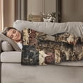 thumbnail image 3 of Worn Combat Boots Veterans Throw Blanket 50"x60", War Memories Theme Blankets for Living Room Couch, Home Decor, Soft Flannel Veteran Gifts for Adults and Men, 3 of 5