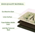 thumbnail image 5 of Spring Eucalyptus Leaves Monogram Letter K Door Mat 30 X 17 Inch Family Last Name Initial Welcome Doormat Indoor Outdoor Entrance Floor Rug Non Slip Spring Summer Decor Rubber Mats, 5 of 6