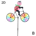 thumbnail image 1 of Animal Cycling Windmill Outdoor Decoration Insert Ground Windmill, 1 of 8