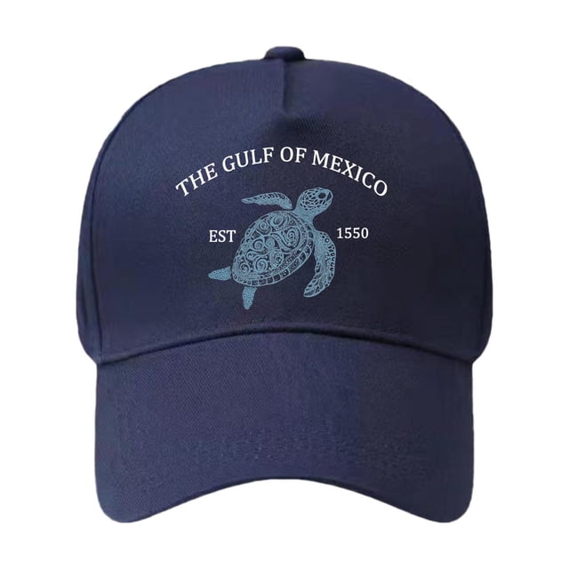 MIASHUI Baseball Cap for Men Women Print Sun Running Adjustable Sun Hat,Navy