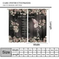 thumbnail image 4 of Black Floral Bible Verse Quotes Curtain Vintage Dark Rose Window Treatment Christian Scripture Boho Victorian Flowers Butterfly Drapes for Women Bedroom Living Room W42xL54in, 4 of 6
