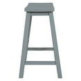 thumbnail image 5 of Farmhouse Rustic Stools, 23.6-inch Height Vintage Counter Height Chairs with Solid Wood Legs, Modern Backless Design Indoor Bar Stools with Footrest for Kitchen and Bistro (Gray,Set of 6), 5 of 9