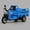 Sky Blue, variant on Friction Powered Tricycle Early Educational Construction Vehicle, Push and Go Lumber Truck with Detachable Dump Bed, Inertia Cars for Gift with Steering Simulation, Blue