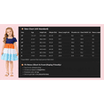 thumbnail image 4 of HILEELANG Little Girls 2-8T 100% Cotton Colorblock Tiered Dress Pink Colorblock Short Sleeve Casual Dress Size 7, 4 of 7