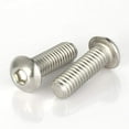 thumbnail image 3 of M3 M4 M5 M6 M8 Button Head Socket Cap Screws, 304 Stainless Steel 18-8, Bright Finish, Coarse Thread Fully Threaded, Allen Hex Drive (20 PCS), 3 of 5