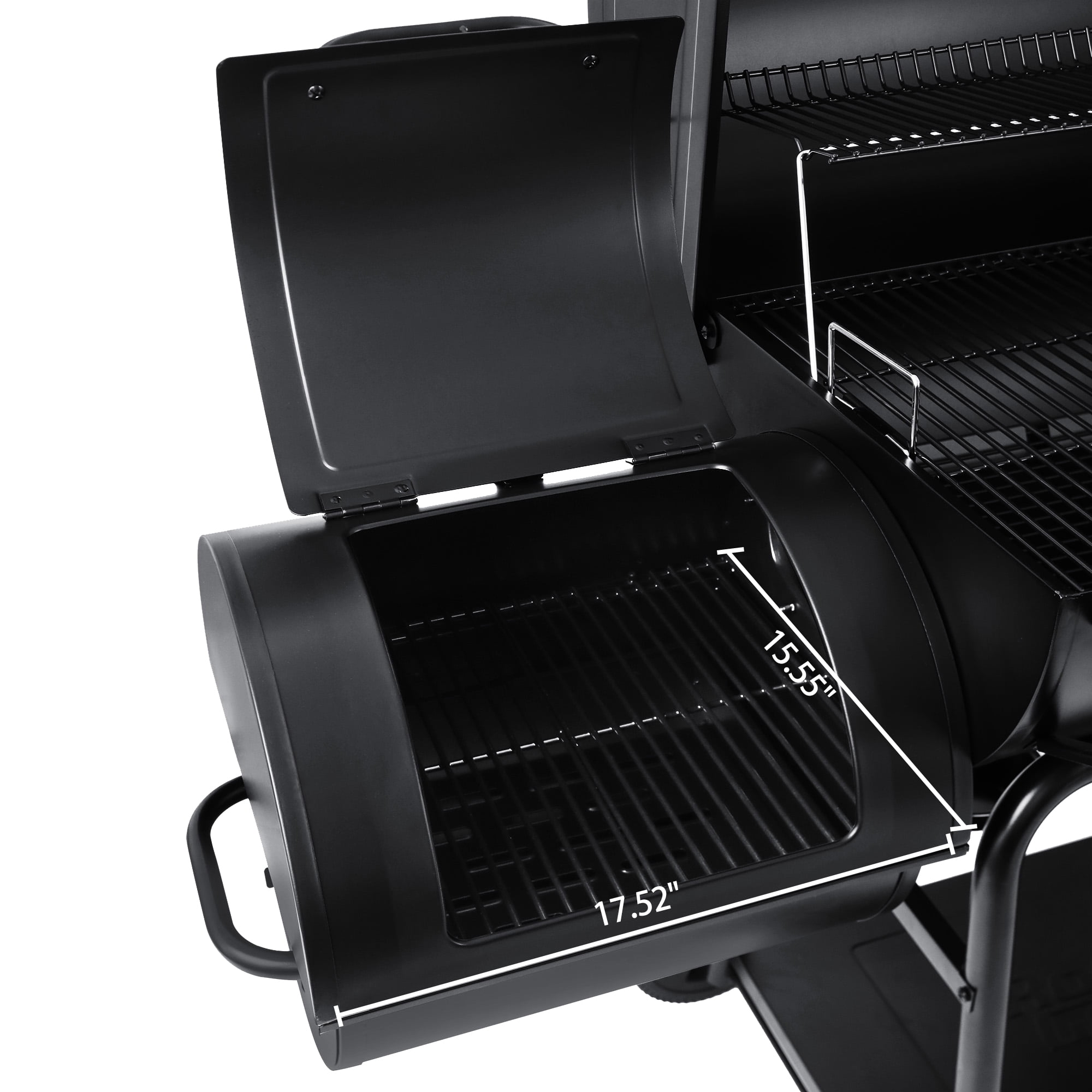 Royal Gourmet CC2036F 36" Charcoal Barrel Grill with Offset Smoker