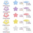 thumbnail image 3 of 25Pcs Cute Push Pins, 0.8" Star-Shaped Multi-Color Push Pins, Decorative Thumb Tacks for Bulletin Board, Office, Home Decor(Water Ripple), 3 of 6