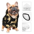 thumbnail image 4 of Uemuo Christmas Gold Deers for Winter Dog Hoodie Sweatshirts with Pockets Warm Dog Clothes for Small Dogs Chihuahua-Small, 4 of 8