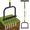 6-Spikes, variant on JouZYA 4-Spike Manual Lawn Aerator with Adjustable Height,Spring,38" Yard Garden Tool