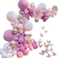 thumbnail image 1 of Balloon Garland Arch Kit, Balloon Arch Kit Reusable Decorative Color High Gloss with Butterfly Sticker for Party, 1 of 8