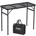 thumbnail image 1 of Mesa plegable Anbte de aluminio ajustable 88 x 40 cm, negra, 1 of 9