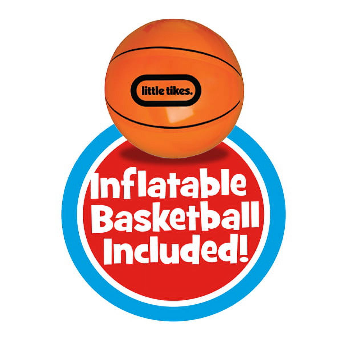 Little Tikes Splash Dunk Sprinkler Pool, Inflatable Pool with Basketball Hoop and Ball for Kids Ages 3-6 - image 5 of 5