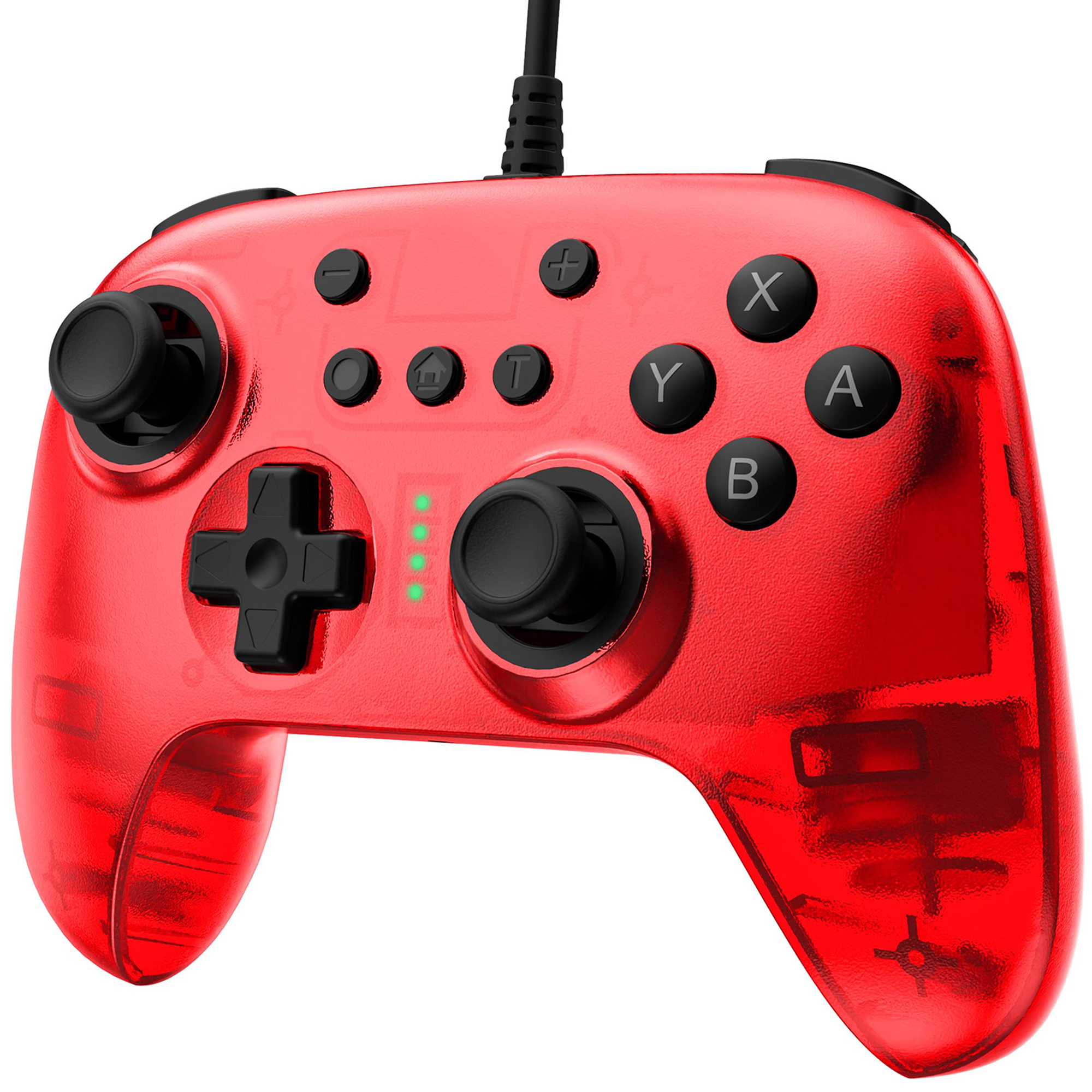 onn Wired Game Controller For Nintendo Switch (Red) photo 3