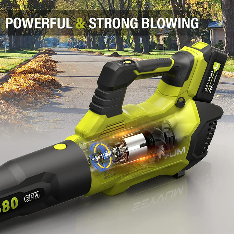 20V Cordless Leaf Blower 310cfm 80mph Strong Blowing Velosity Leaf Blower  Fan - China Blower Vacuum and Leaf Blower price
