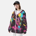 thumbnail image 3 of Lsque Neon Gothic Skull Moon UPF 50+ Lightweight Sun Protection Men's Women's Long Sleeve Shirt, Hoodie Performance -Large, 3 of 9