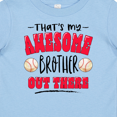 thumbnail image 4 of Inktastic That's My Awesome Brother Out There with Baseballs Boys or Girls Baby T-Shirt, 4 of 5