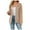 Khaki, variant on Plain Zip Up Hoodies for Women Fall Winter Long Sleeve Hooded Sweatshirt with Pockets Cardigan Jacket Coat