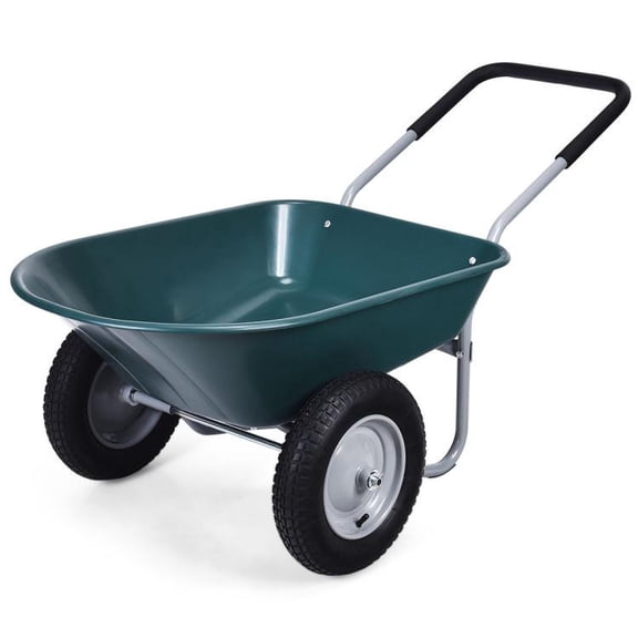 Heavy Duty 2 Tire Dolly Utility Cart Wheelbarrow Garden Cart