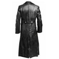 thumbnail image 2 of Chaqueta medieval de cuero vintage para hombre, abrigo de cuero, abrigo de cuero, otoño/invierno, 2 of 5