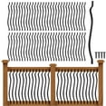 thumbnail image 3 of 61-Pack 32.25 Inch Metal Balusters, Staircase Spindles With Screws, Wavy Iron Railing for Outdoor Stair Deck Porch, 3 of 7