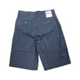 thumbnail image 2 of IZOD Young Men's Approved Schoolwear Flat Front Straight Fit Twill Short (Navy, 30), 2 of 2