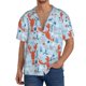 thumbnail image 1 of Balery Lobsters Camisa Casual de Manga Corta con Botones para Hombre, Texturizada, Estilo Cubano, para Playa, Verano-X-Large, 1 of 5