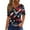 Black, variant on Mlqidk Patriotic Shirts for Women American Flag 4th Of July Short Sleeve Tees Red White and Blue V Neck T-Shirt Black L