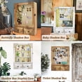 thumbnail image 6 of 11x16 Shadow Box Frame with Light, Wedding Memorial Display Case with Shelves, Drawer and Slot for Keepsakes Large Deep Shadow Box for Flowers,Wedding Gift, Rustic Wood, 6 of 12