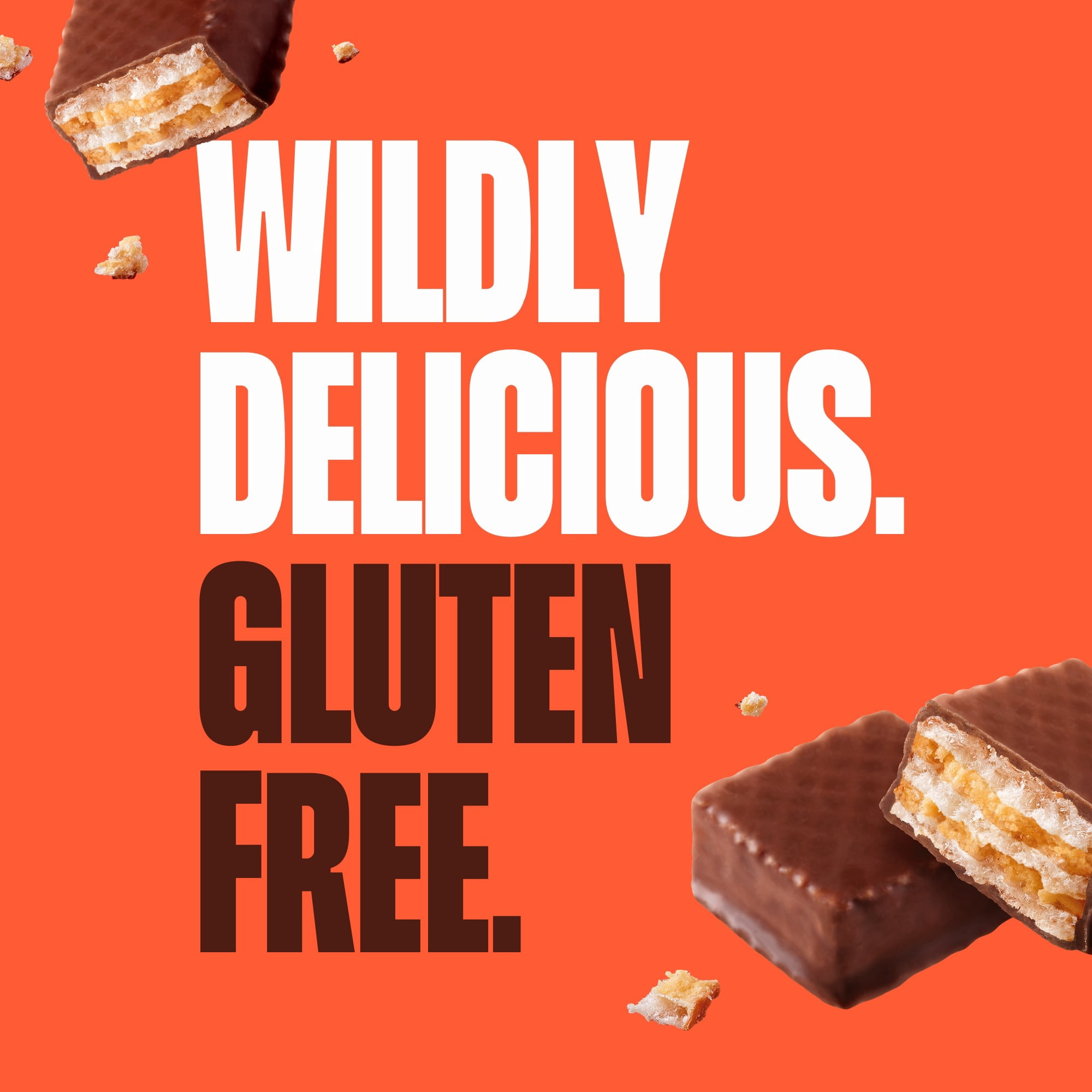 (6 pack) Glutino Chocolate Peanut Butter Wafer Bites, Gluten Free Wafer Cookies, 7 oz.