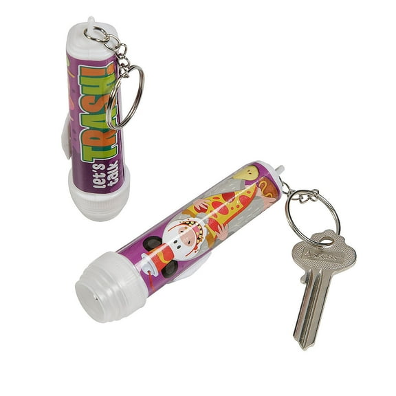 Garbage Critters Flashlight Keychains - 12 Pieces