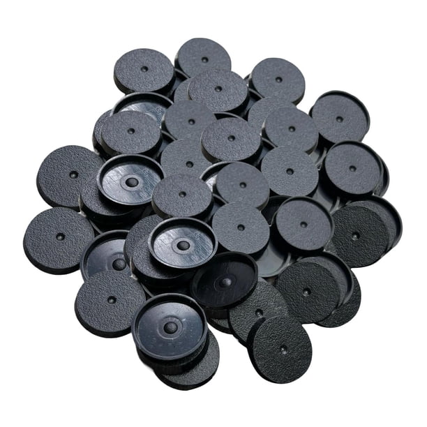 Bases para miniaturas de juegos de 0,98 pulgadas para muñecas, almacenamiento de mesa, juegos, accesorios de plástico 100 piezas