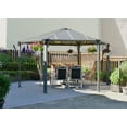 thumbnail image 5 of Palram - Canopia Monaco 15' x 13' Polycarbonate/Aluminum Hexagon Gazebo - Gray/Bronze, 5 of 11