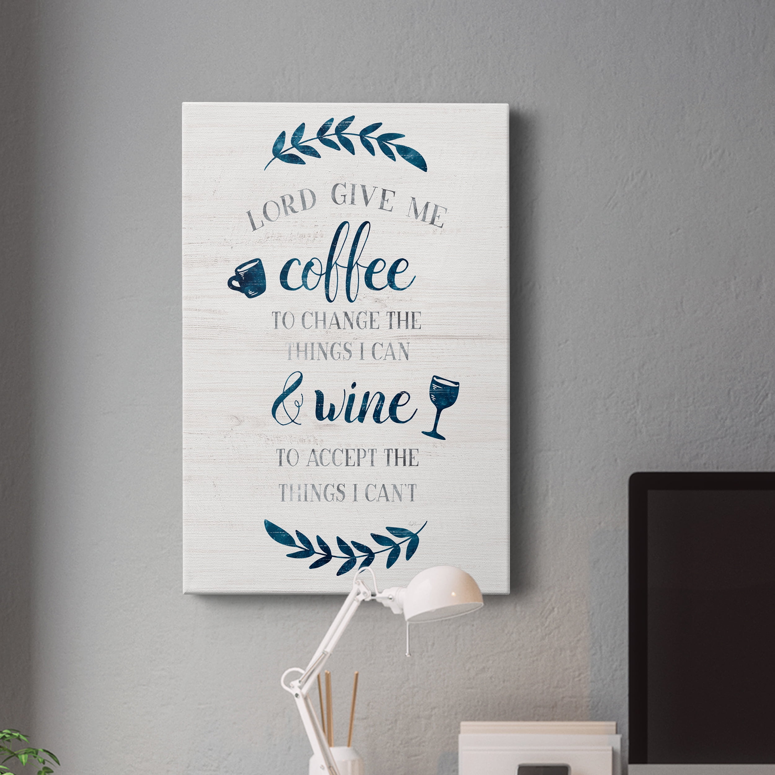 Coffee & Wine Premium Gallery Wrapped Canvas - Ready to Hang - 24 x 36