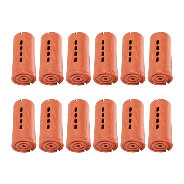 Vogacara Paquete de 48 rizadores de pelo para peluquería, estilo tonto, para pelo corto y medio Cuidado del cabello 12 marrones 12 piezas Vogacara CE011428-21B