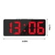 thumbnail image 3 of Reloj despertador digital Simples LED con pantalla digital grande, reloj despertador de moda, totalmente funcional, para escritorio, mesita de noche, estudio, cocina, reloj con marco negro., 3 of 7
